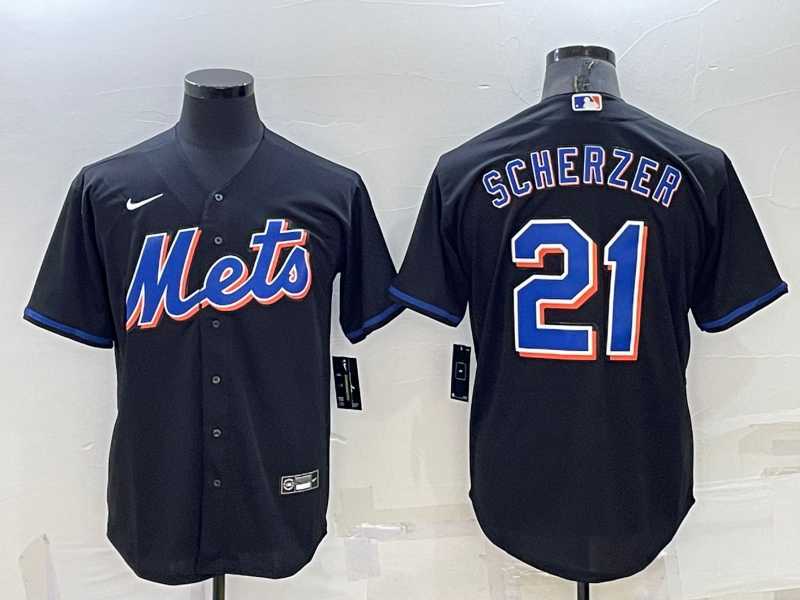 Men's New York Mets #21 Max Scherzer Black Stitched MLB Cool Base Nike Jersey,We sell and wholesale Men's New York Mets #21 Max Scherzer Black Stitched MLB Cool Base Nike Jersey on line form chian!